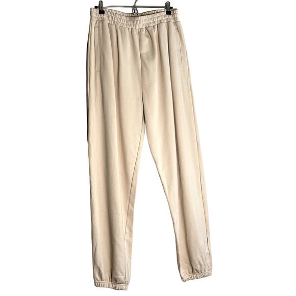 Naked Wardrobe Joggers Sweat Pants Athletic Warm Cozy Women XL Neutral NEW - Picture 1 of 9